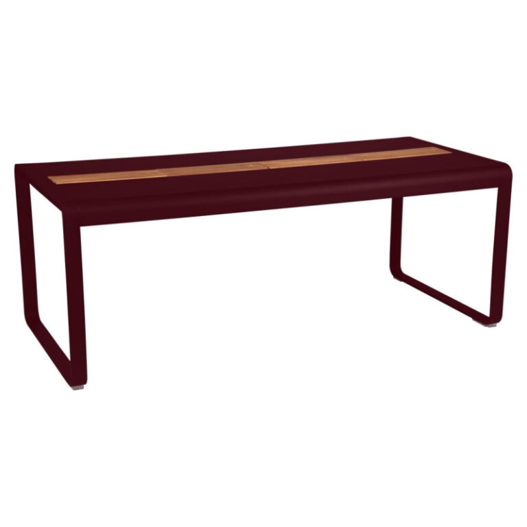 FERMOB - Table à manger rectangulaire avec rangements FERMOB Bellevie 196x90 en métal - 25 coloris