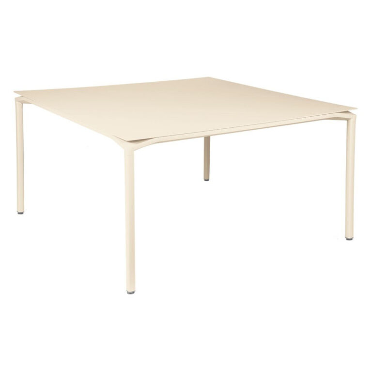 FERMOB - Table à manger carrée FERMOB Calvi 140x140cm en métal - 25 coloris