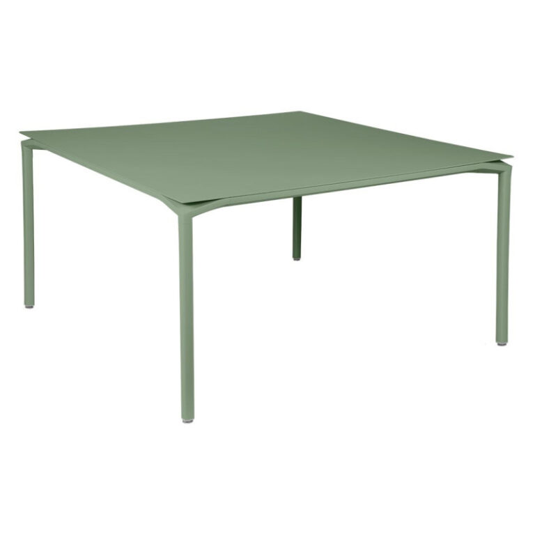 FERMOB - Table à manger carrée FERMOB Calvi 140x140cm en métal - 25 coloris