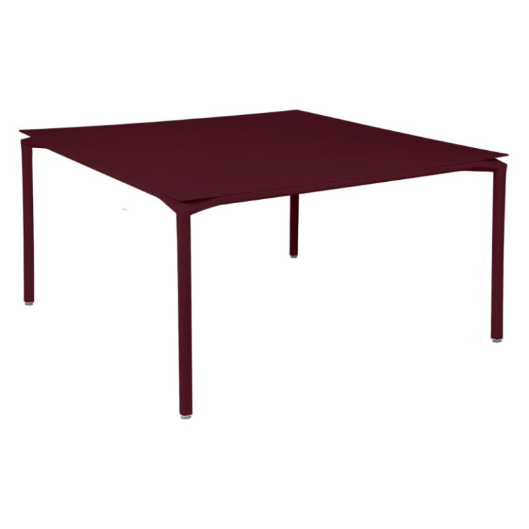 FERMOB - Table à manger carrée FERMOB Calvi 140x140cm en métal - 25 coloris