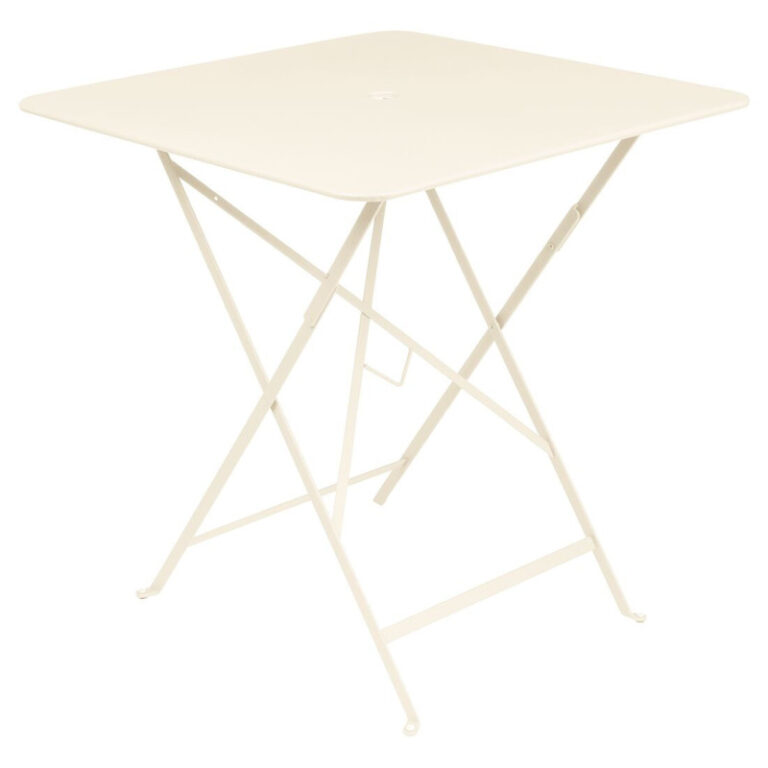 FERMOB - Table à manger carrée FERMOB Bistro 71x71cm en métal - 25 coloris