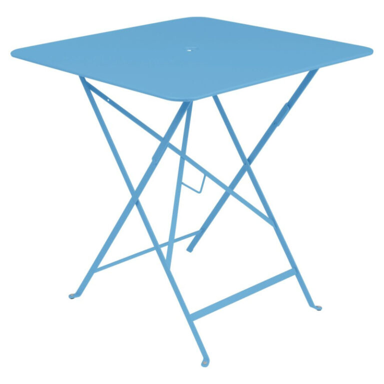FERMOB - Table à manger carrée FERMOB Bistro 71x71cm en métal - 25 coloris