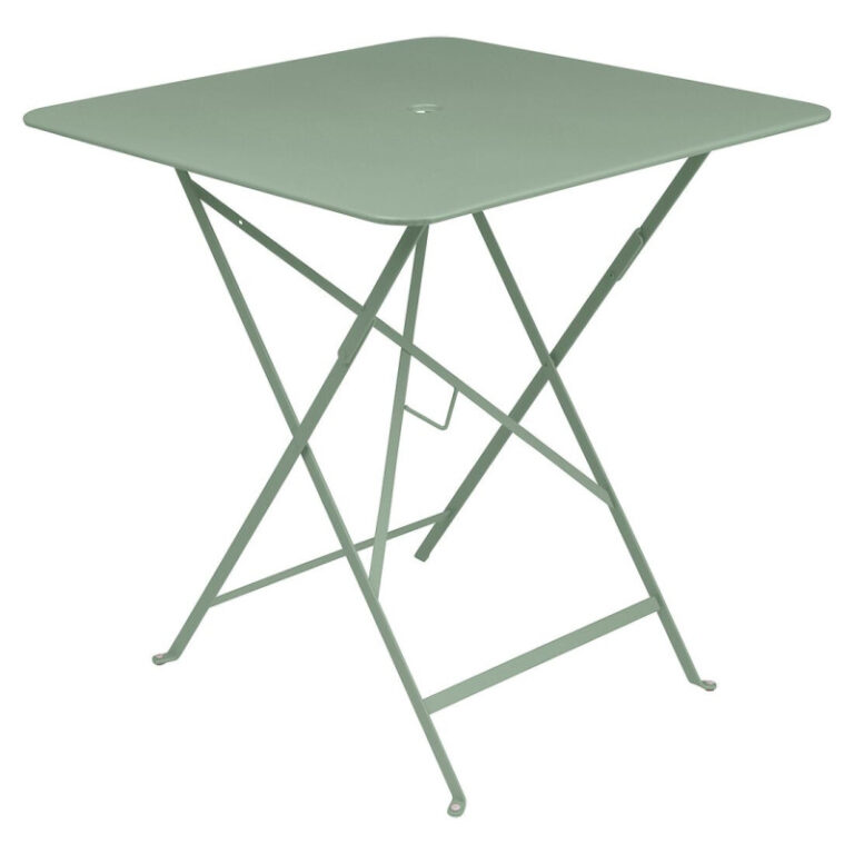 FERMOB - Table à manger carrée FERMOB Bistro 71x71cm en métal - 25 coloris