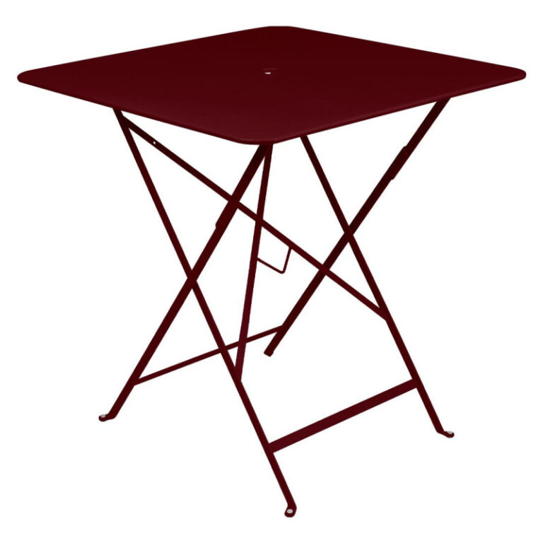 FERMOB - Table à manger carrée FERMOB Bistro 71x71cm en métal - 25 coloris