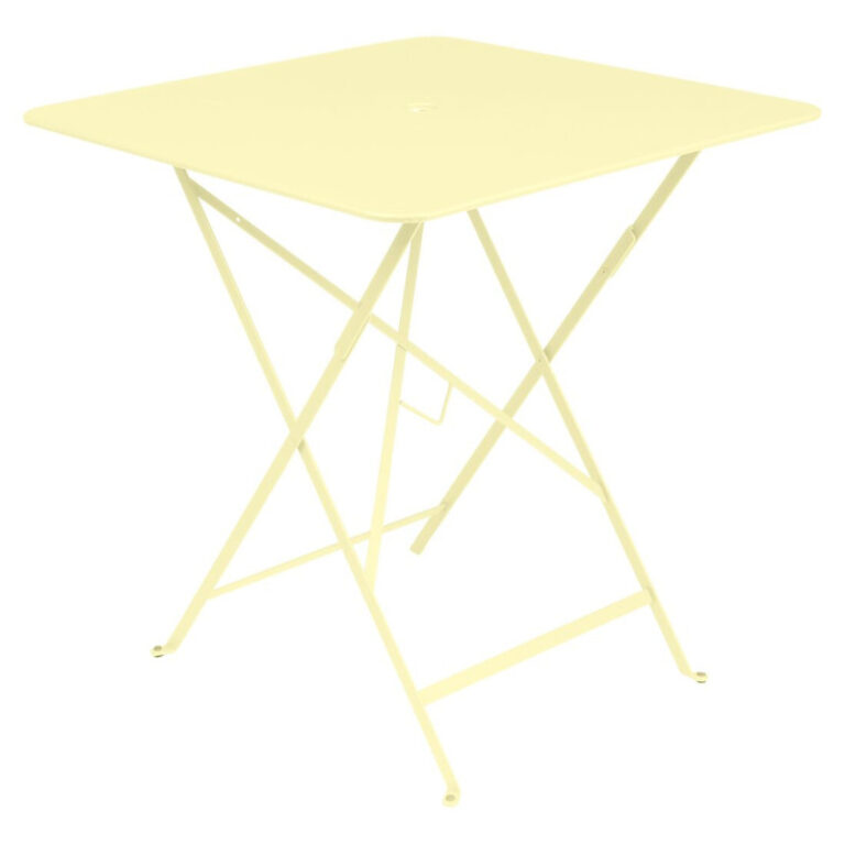 FERMOB - Table à manger carrée FERMOB Bistro 71x71cm en métal - 25 coloris