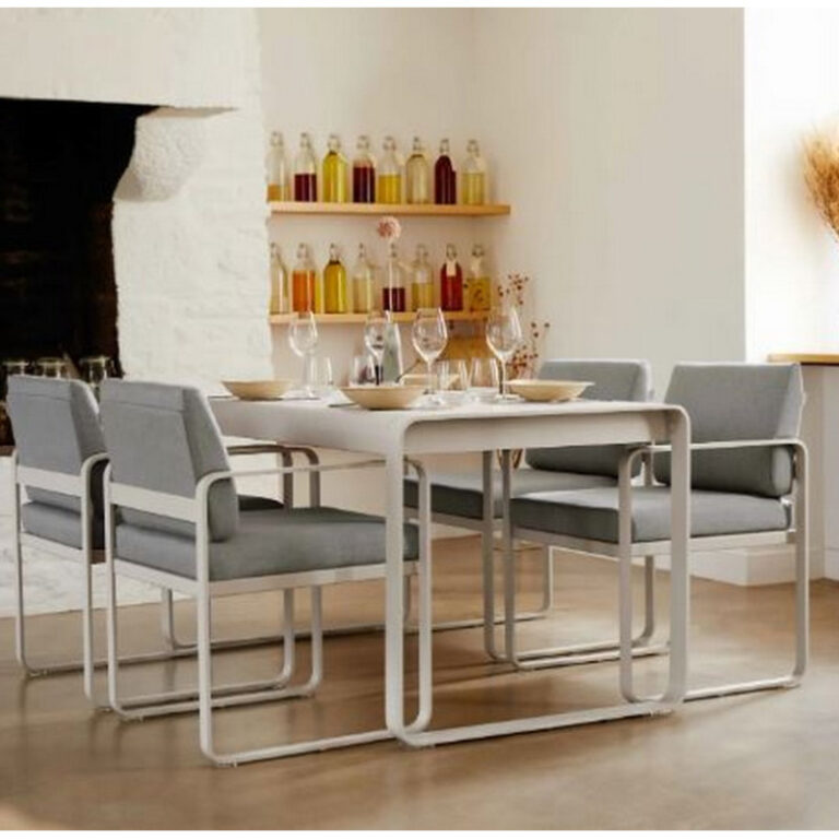FERMOB - Table à manger rectangulaire FERMOB Bellevie 140x80cm en métal - 25 coloris