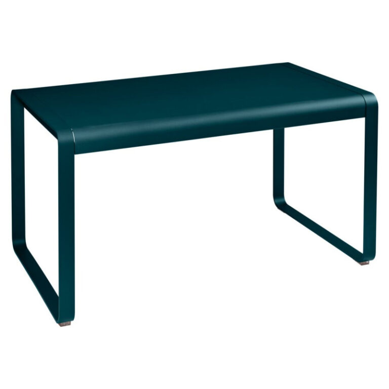 FERMOB - Table à manger rectangulaire FERMOB Bellevie 140x80cm en métal - 25 coloris