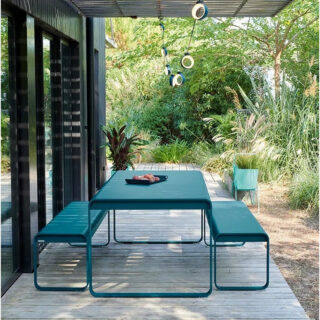 Table à manger rectangulaire FERMOB Bellevie 196x90cm en métal – 25 coloris par la marque Fermob Fermob - Table à manger rectangulaire FERMOB Bellevie 196x90cm en métal – 25 coloris
