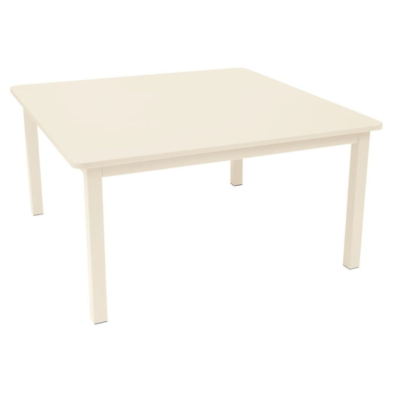 FERMOB - Table à manger FERMOB Craft 143x143cm en métal - 25 coloris