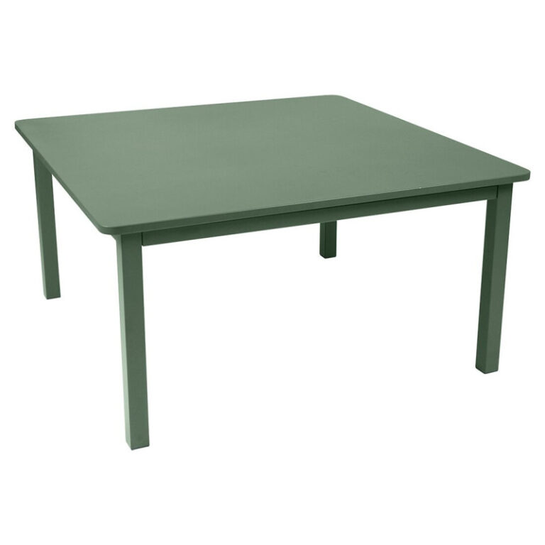 FERMOB - Table à manger FERMOB Craft 143x143cm en métal - 25 coloris
