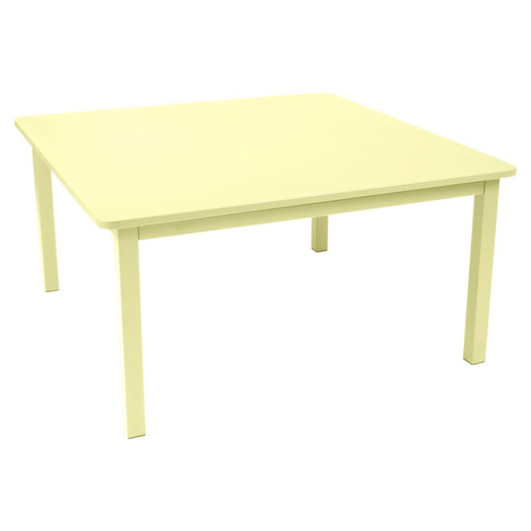 FERMOB - Table à manger FERMOB Craft 143x143cm en métal - 25 coloris