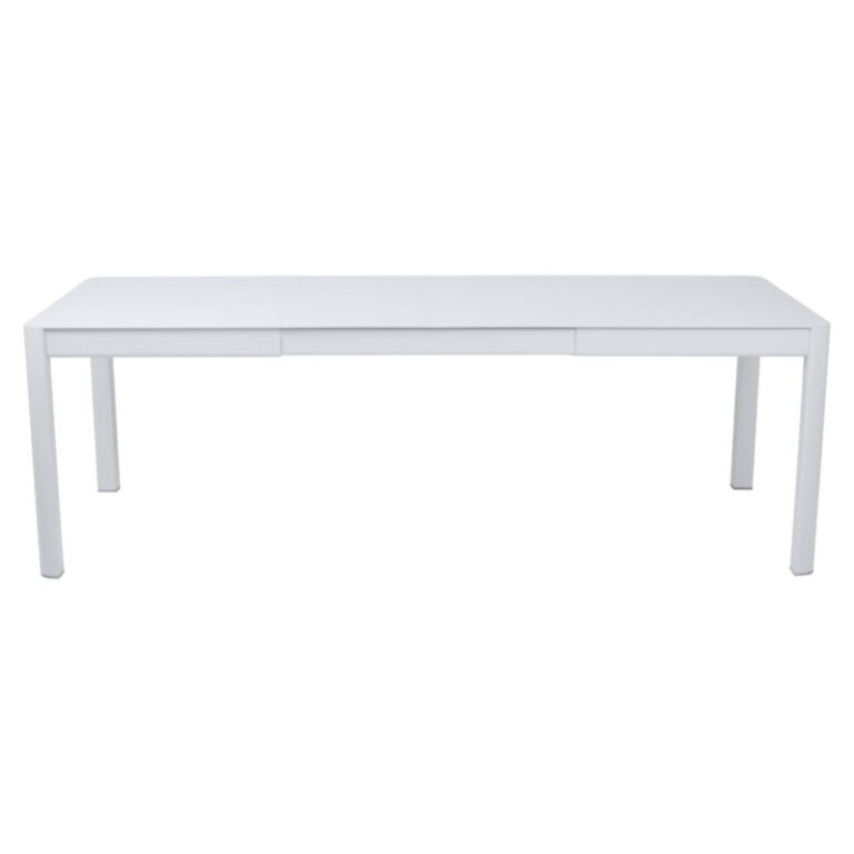 FERMOB - Table à manger rectangulaire FERMOB Ribambelle 2 allonges 149/234x100cm en métal - 25 coloris