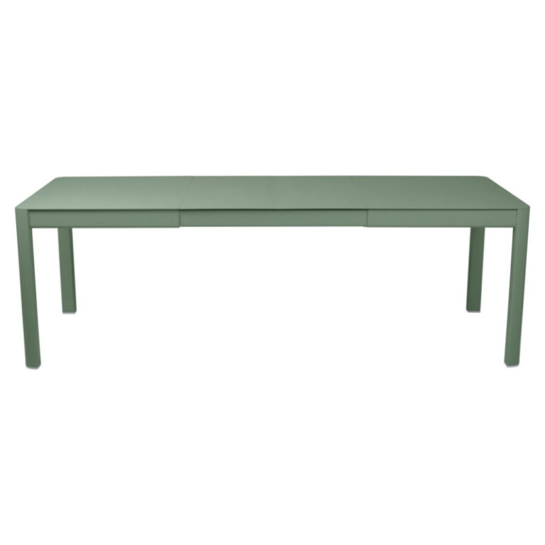FERMOB - Table à manger rectangulaire FERMOB Ribambelle 2 allonges 149/234x100cm en métal - 25 coloris