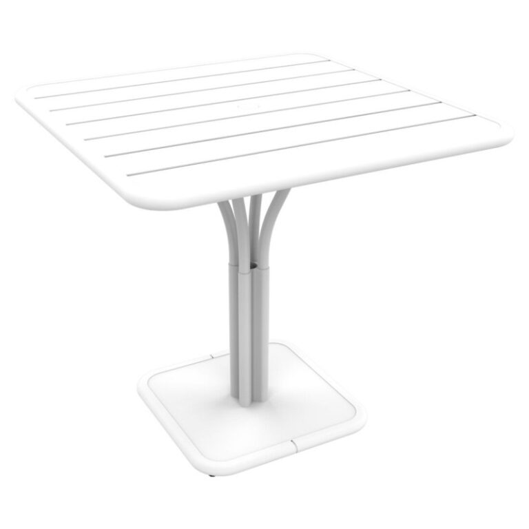FERMOB - Table à manger carrée guéridon FERMOB Luxembourg 80x80cm en métal - 25 coloris