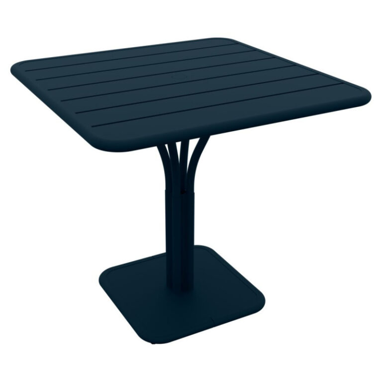 FERMOB - Table à manger carrée guéridon FERMOB Luxembourg 80x80cm en métal - 25 coloris
