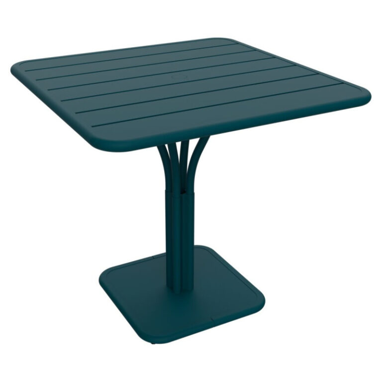 FERMOB - Table à manger carrée guéridon FERMOB Luxembourg 80x80cm en métal - 25 coloris