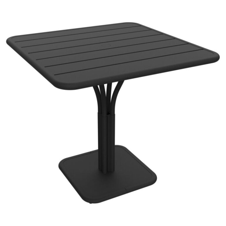 FERMOB - Table à manger carrée guéridon FERMOB Luxembourg 80x80cm en métal - 25 coloris