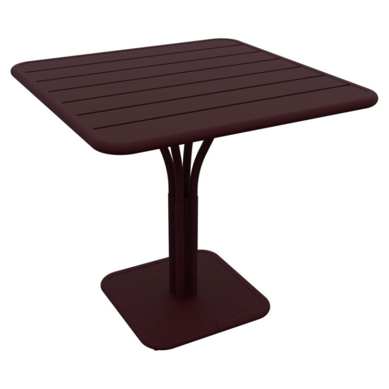 FERMOB - Table à manger carrée guéridon FERMOB Luxembourg 80x80cm en métal - 25 coloris