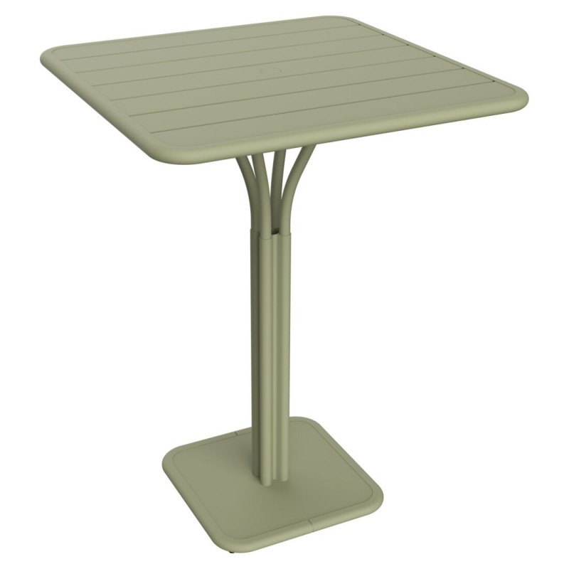 table a manger gueridon haut fermob luxembourg 80x80cm en metal 25 coloris FERMOB - Table à manger carrée guéridon haut FERMOB Luxembourg 80x80cm en métal - 25 coloris
