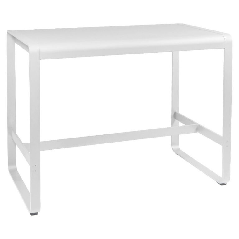 FERMOB - Table à manger rectangulaire mi-hauteur FERMOB Bellevie 140x80cm en métal - 25 coloris