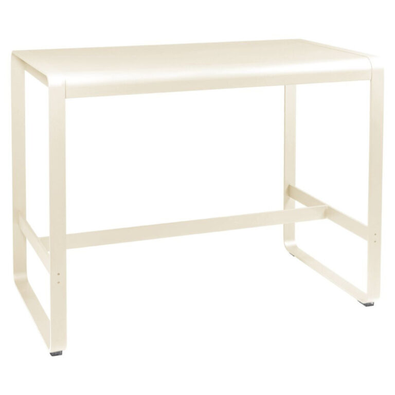 FERMOB - Table à manger rectangulaire mi-hauteur FERMOB Bellevie 140x80cm en métal - 25 coloris