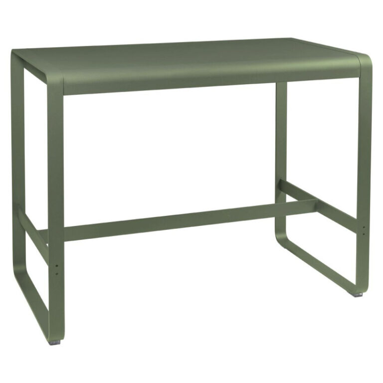 FERMOB - Table à manger rectangulaire mi-hauteur FERMOB Bellevie 140x80cm en métal - 25 coloris