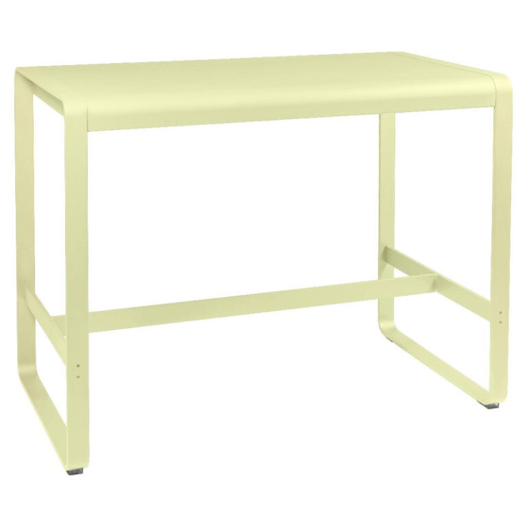 FERMOB - Table à manger rectangulaire mi-hauteur FERMOB Bellevie 140x80cm en métal - 25 coloris