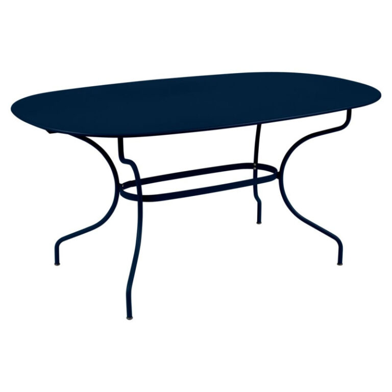 FERMOB - Table à manger ovale FERMOB Opéra+ 160x90cm en métal - 25 coloris
