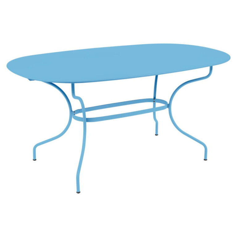FERMOB - Table à manger ovale FERMOB Opéra+ 160x90cm en métal - 25 coloris