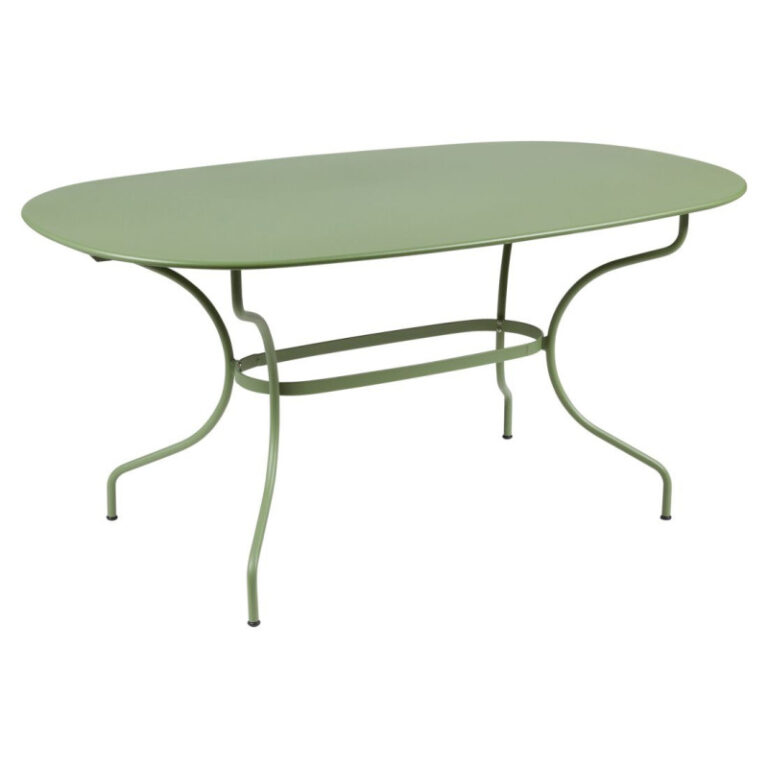 FERMOB - Table à manger ovale FERMOB Opéra+ 160x90cm en métal - 25 coloris