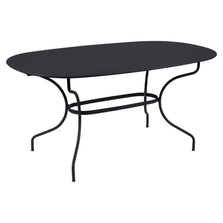 FERMOB - Table à manger ovale FERMOB Opéra+ 160x90cm en métal - 25 coloris