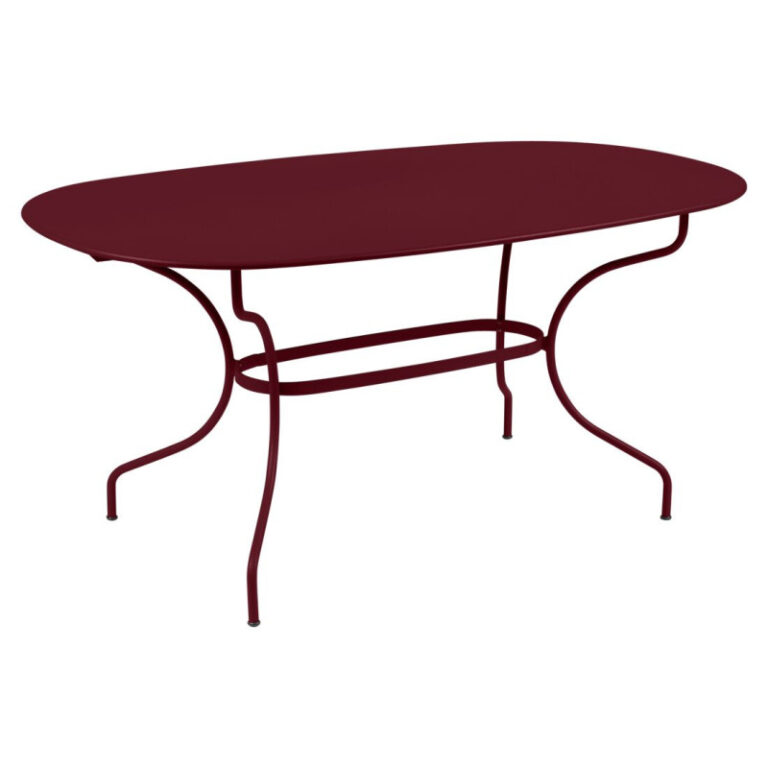 FERMOB - Table à manger ovale FERMOB Opéra+ 160x90cm en métal - 25 coloris