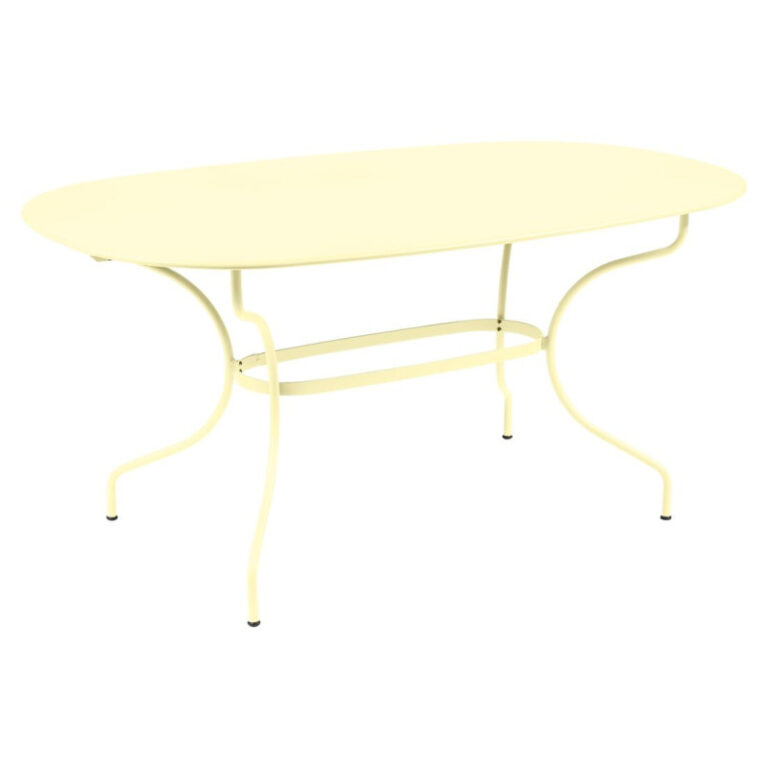 FERMOB - Table à manger ovale FERMOB Opéra+ 160x90cm en métal - 25 coloris