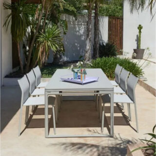Fermob - Table à manger rectangulaire FERMOB Biarritz avec allonges 200/300x100cm en métal – 25 coloris