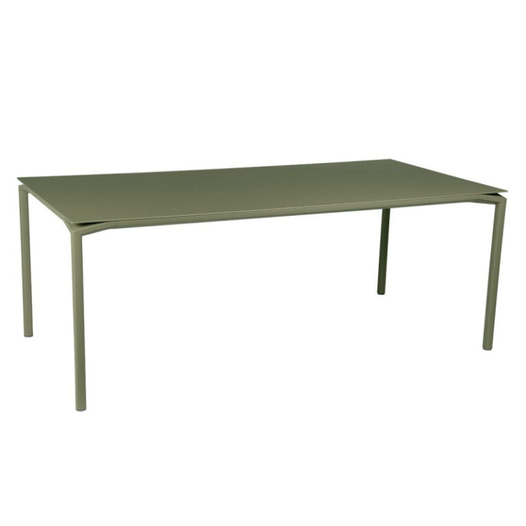 FERMOB - Table à manger rectangulaire FERMOB Calvi 195x95cm en métal - 25 coloris
