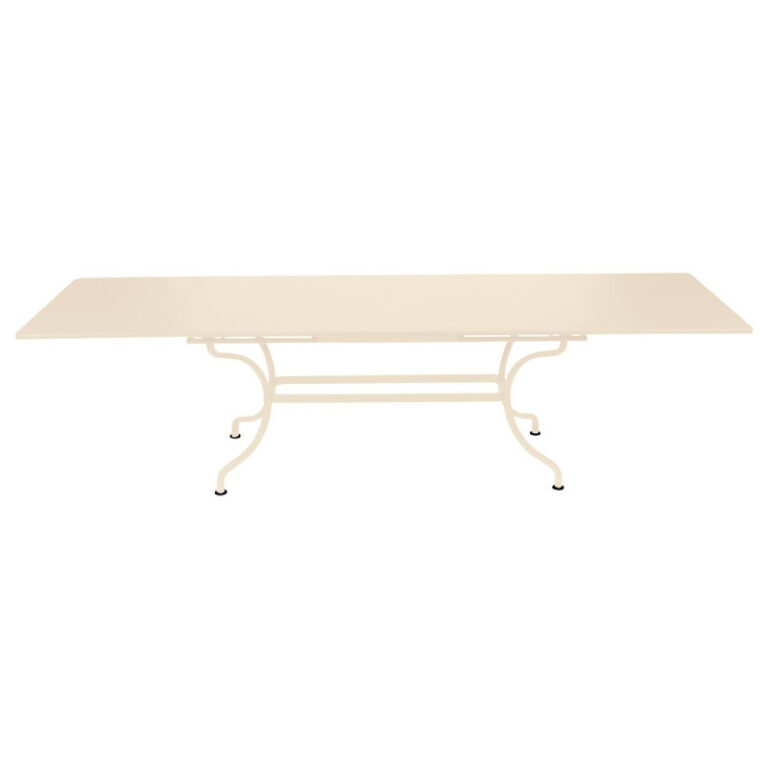 FERMOB - Table à manger rectangulaire FERMOB Romane avec allonges 200/300x100cm en métal - 25 coloris