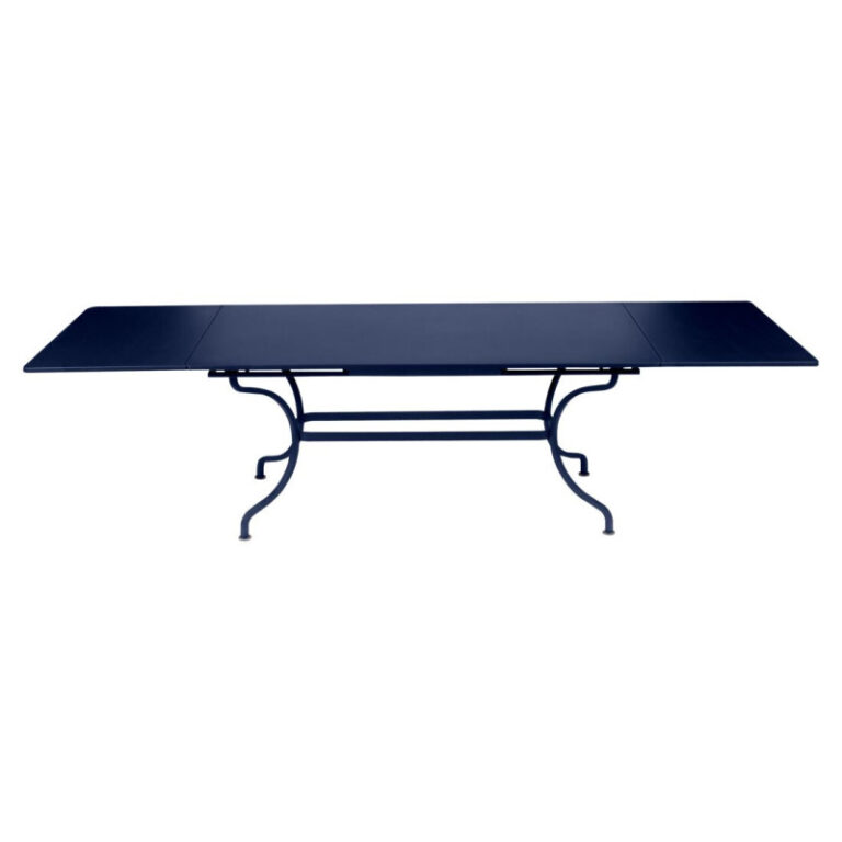 FERMOB - Table à manger rectangulaire FERMOB Romane avec allonges 200/300x100cm en métal - 25 coloris