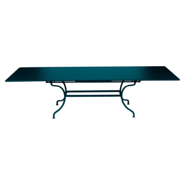 FERMOB - Table à manger rectangulaire FERMOB Romane avec allonges 200/300x100cm en métal - 25 coloris