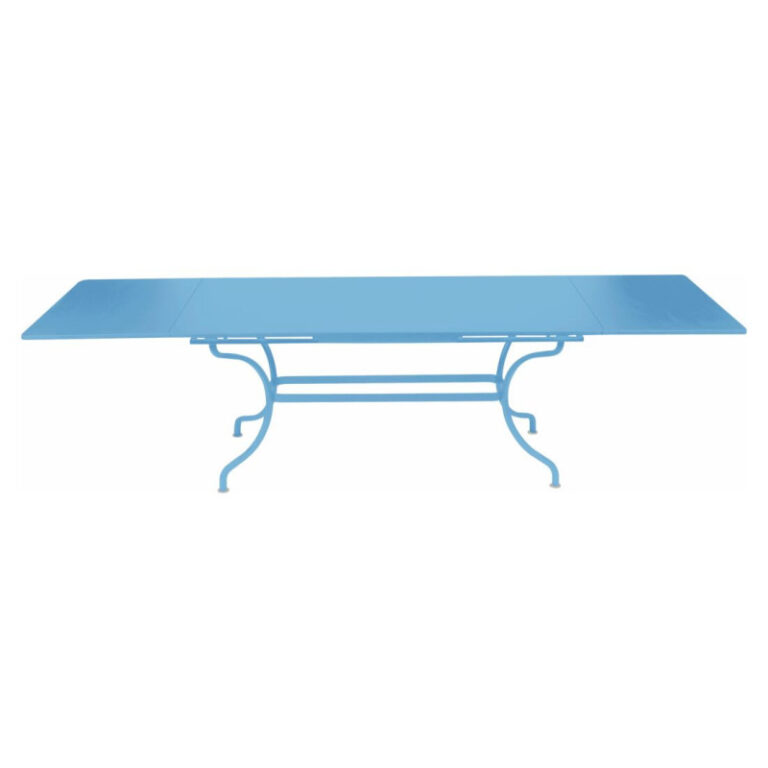 FERMOB - Table à manger rectangulaire FERMOB Romane avec allonges 200/300x100cm en métal - 25 coloris