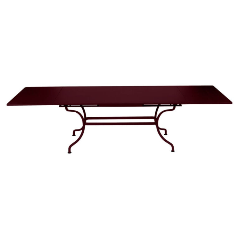 FERMOB - Table à manger rectangulaire FERMOB Romane avec allonges 200/300x100cm en métal - 25 coloris