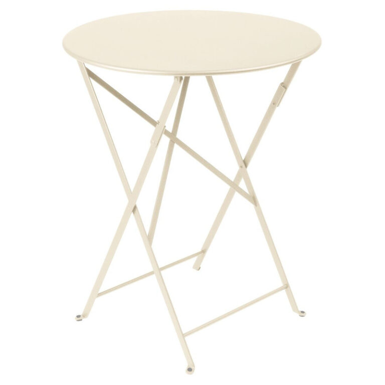 FERMOB - Table à manger ronde FERMOB Bistro 60cm en métal - 25 coloris
