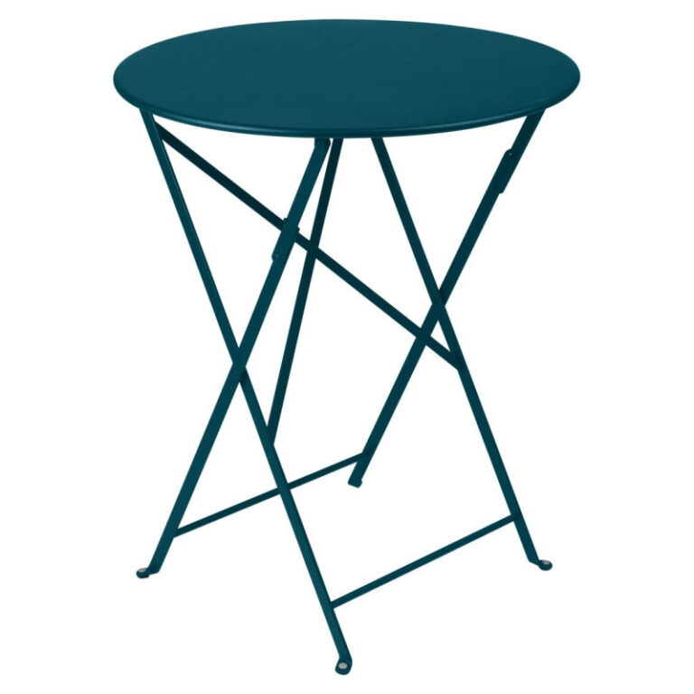 FERMOB - Table à manger ronde FERMOB Bistro 60cm en métal - 25 coloris