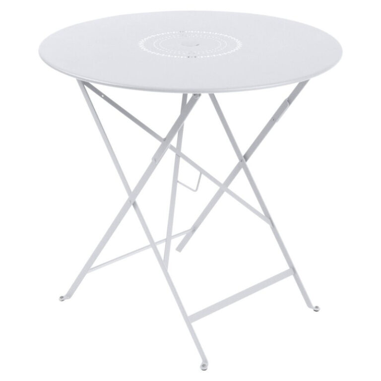 FERMOB - Table à manger ronde FERMOB Floréal 77cm en métal - 25 coloris