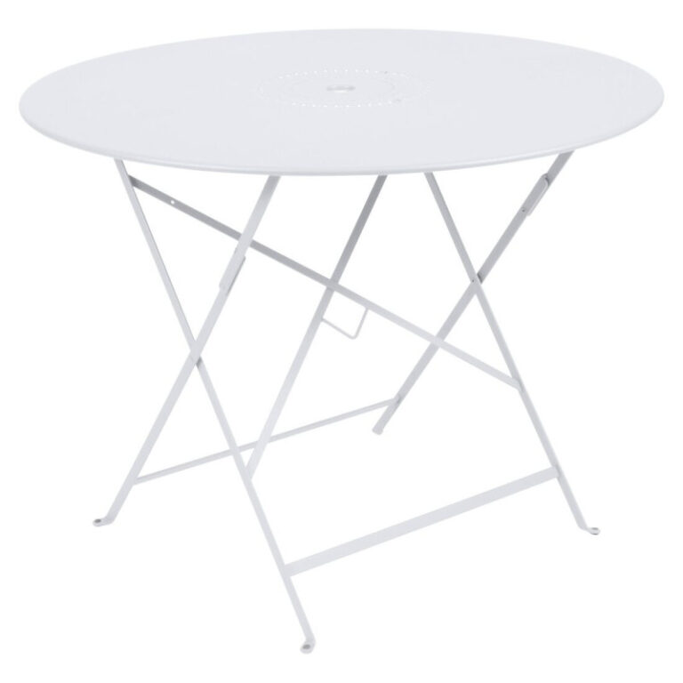 FERMOB - Table à manger ronde FERMOB Floréal 96cm en métal - 25 coloris