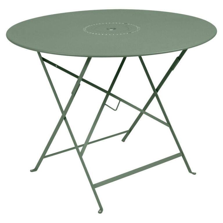 FERMOB - Table à manger ronde FERMOB Floréal 96cm en métal - 25 coloris