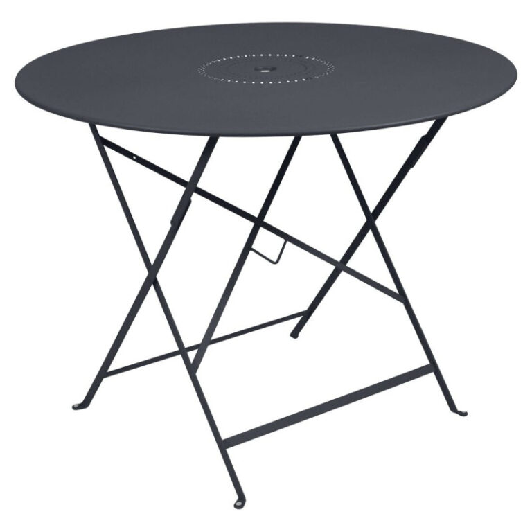 FERMOB - Table à manger ronde FERMOB Floréal 96cm en métal - 25 coloris