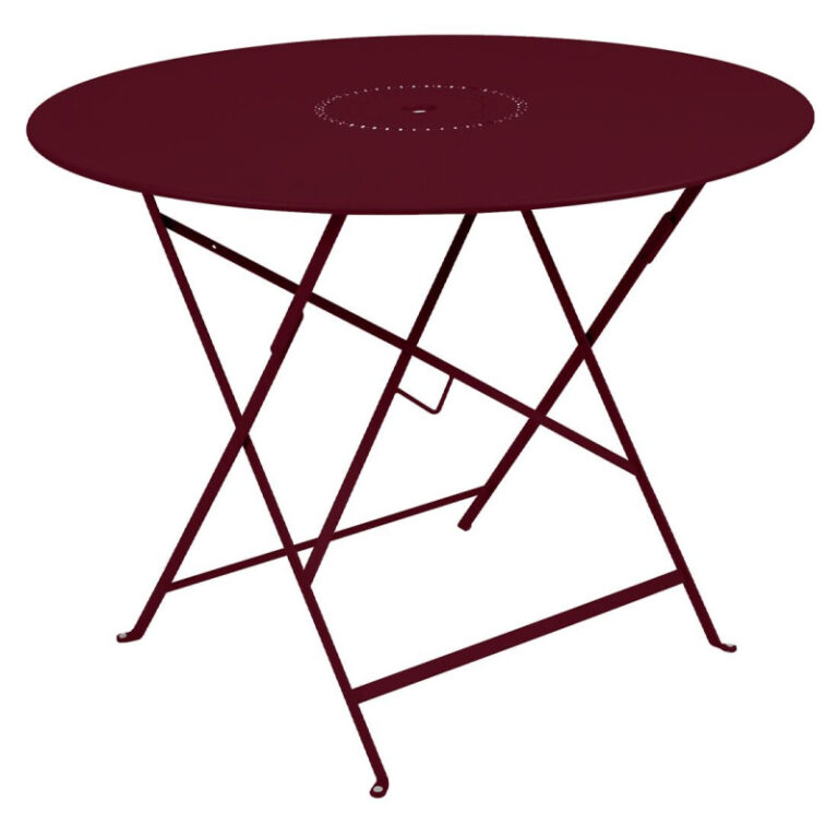 FERMOB - Table à manger ronde FERMOB Floréal 96cm en métal - 25 coloris