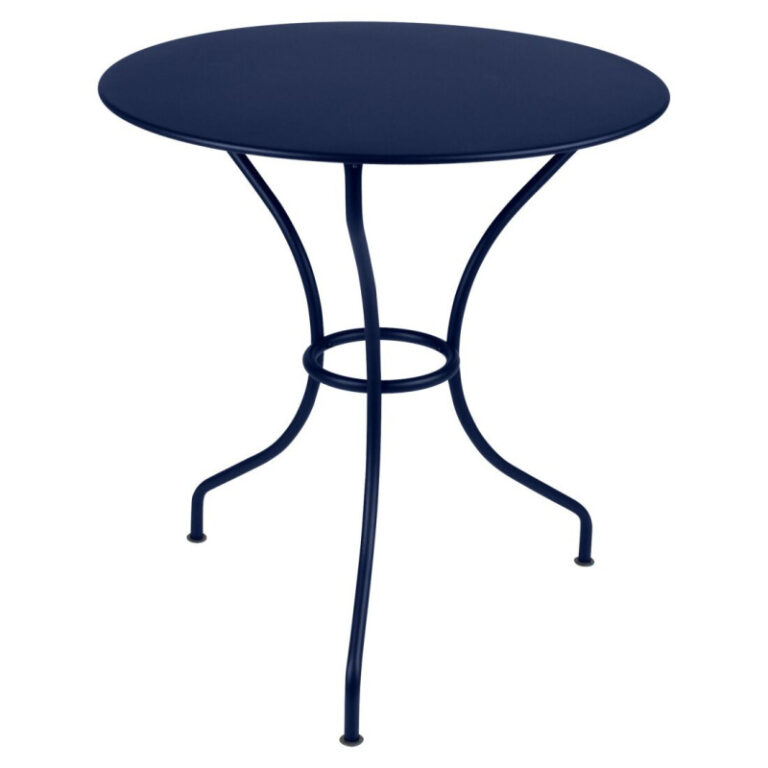 FERMOB - Table à manger ronde FERMOB Opéra+ 67cm en métal - 25 coloris