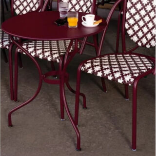 Table à manger ronde FERMOB Opéra+ 67cm en métal – 25 coloris par la marque Fermob Fermob - Table à manger ronde FERMOB Opéra+ 67cm en métal – 25 coloris