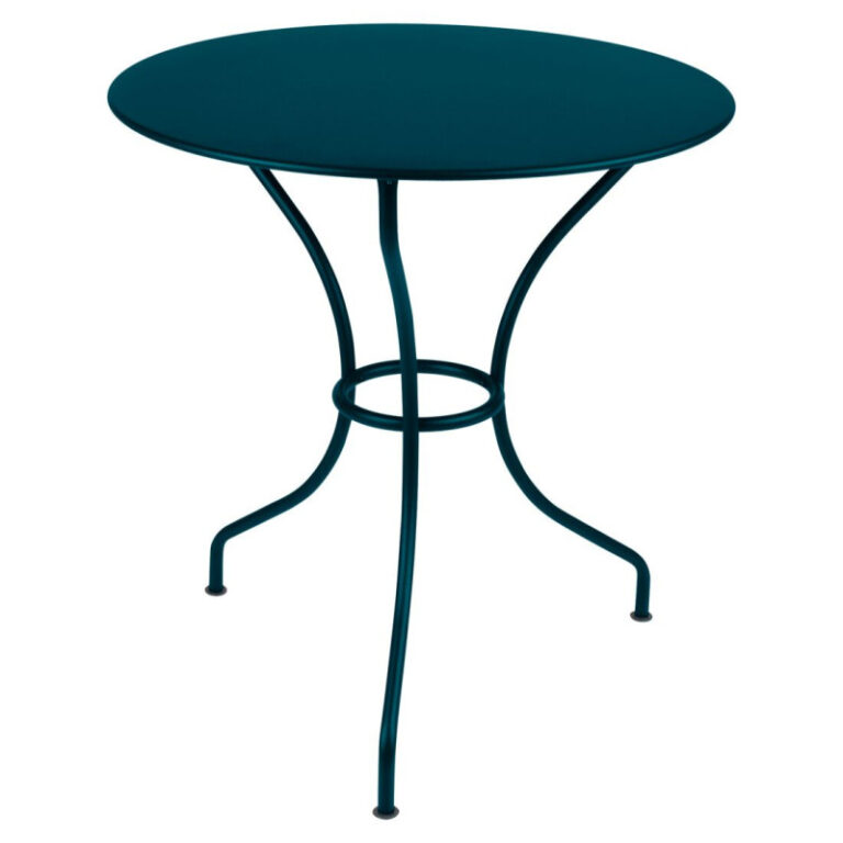 FERMOB - Table à manger ronde FERMOB Opéra+ 67cm en métal - 25 coloris